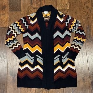 Missoni for Target Chevron Cardigan - Black, Brown, Yellow, Gray